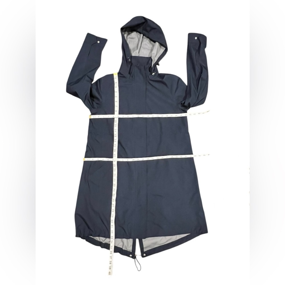 TORY BURCH SPORT 2 IN 1 JACKET & VEST Womens Hooded Convertible Navy Blue S - Picture 10 of 14